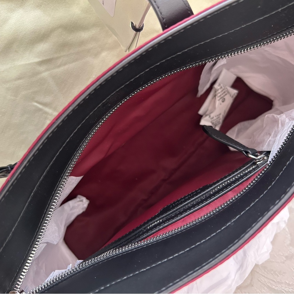 $1050 BURBERRY Small Burgundy ECONYL Logo Nylon Tote Shoulder Bag brand NWT - Picture 8 of 13